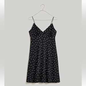 Madewell Layton Mini Polka Dot Slip Dress